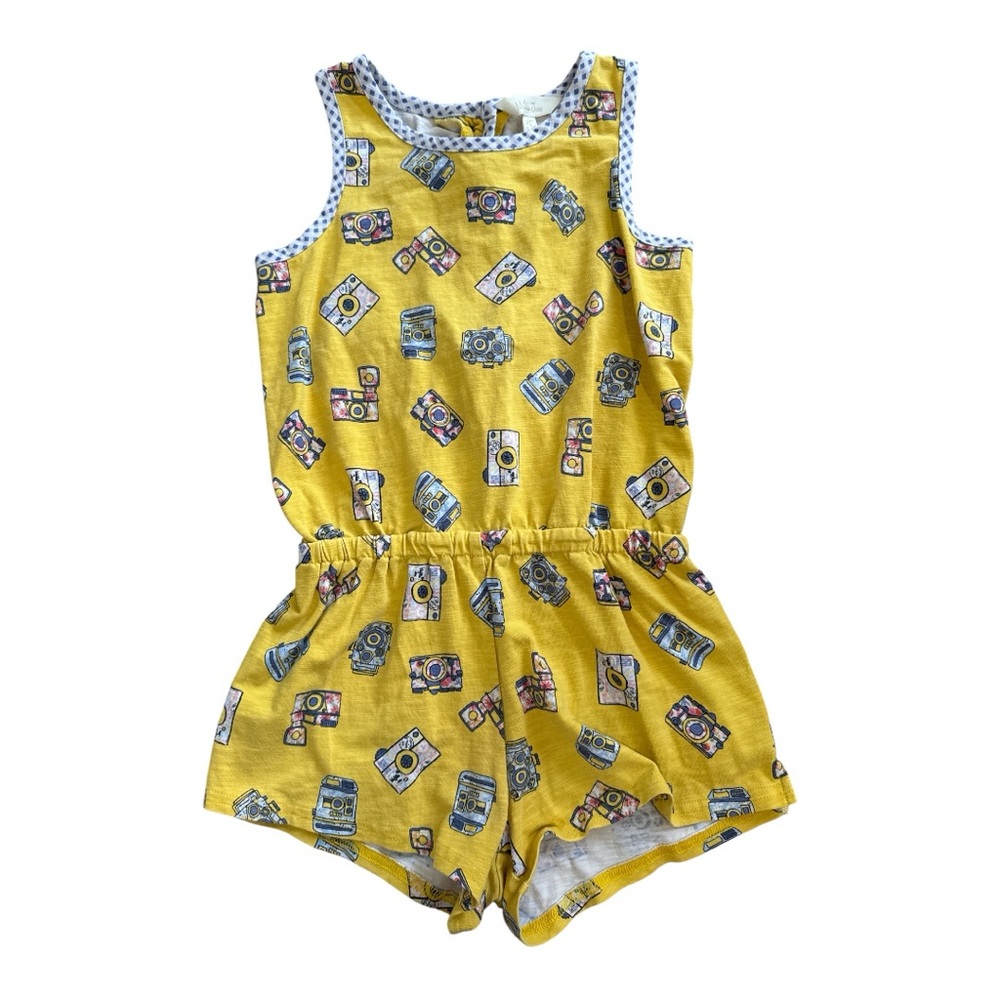 Matilda Jane Yellow Romper with Camera Print